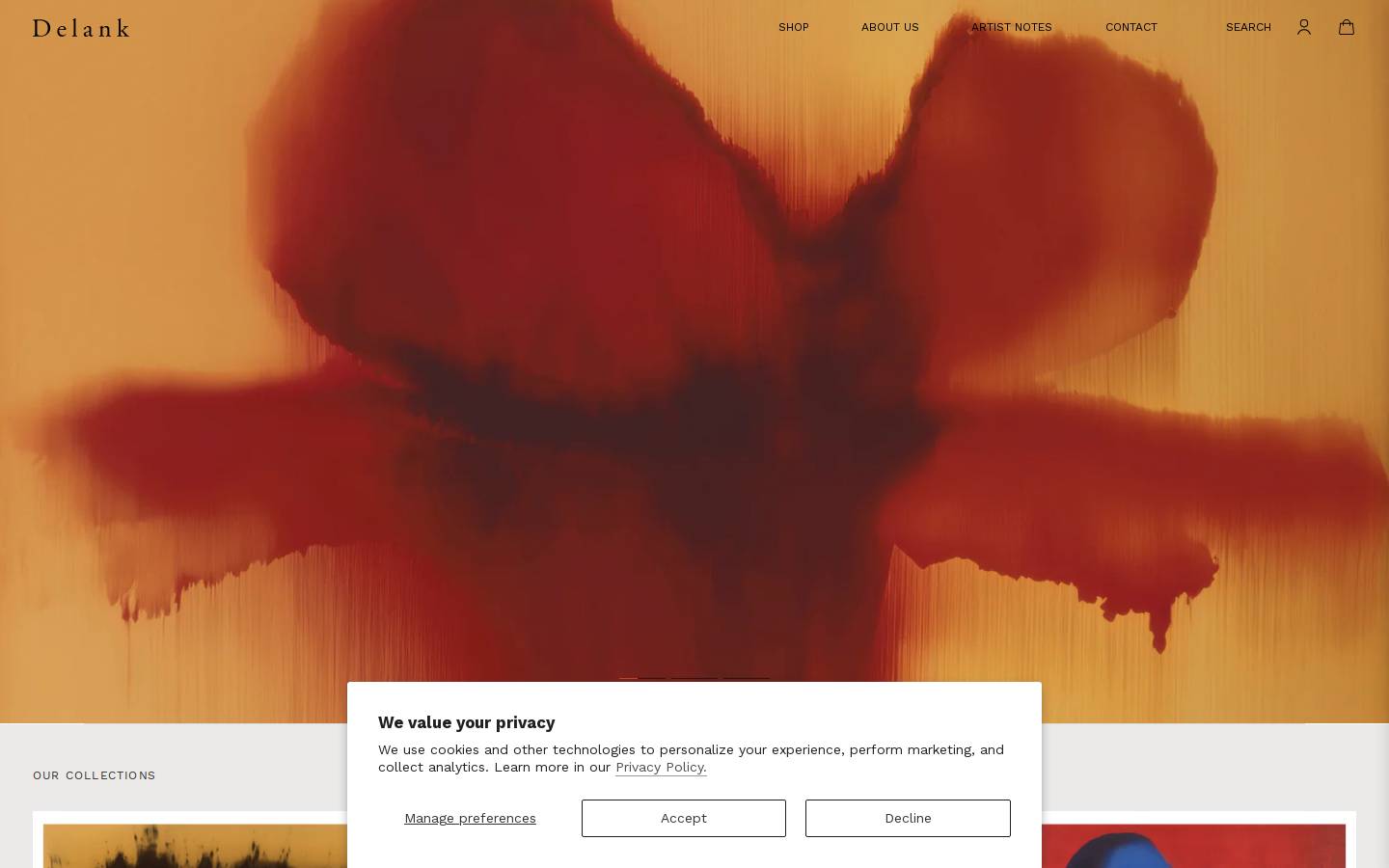 studiodelank.com homepage screenshot