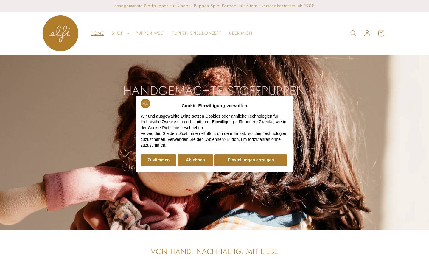 studioelfi.com homepage screenshot