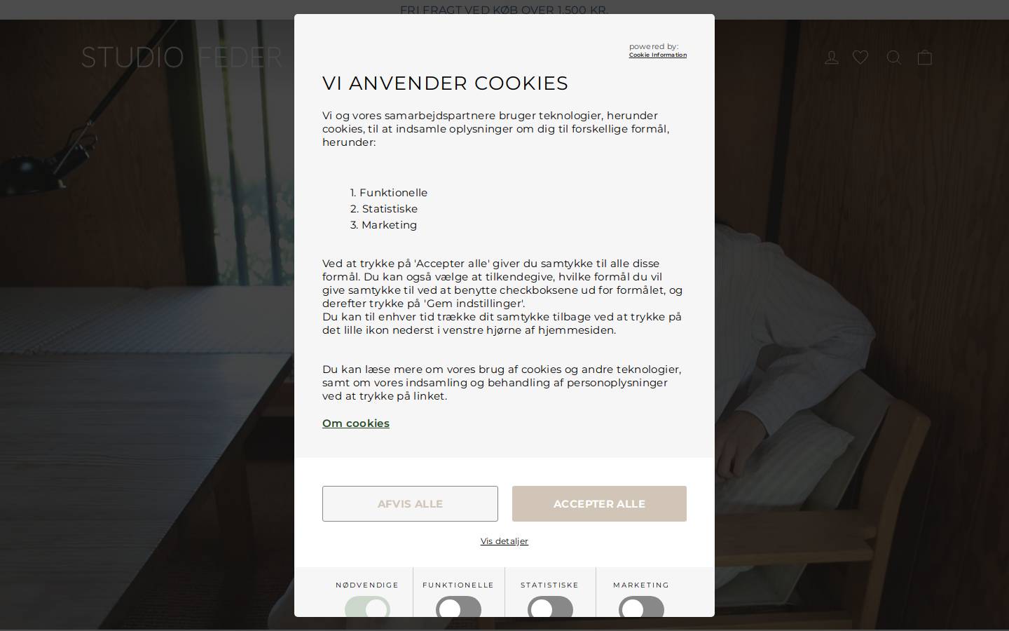 Studiofeder homepage screenshot