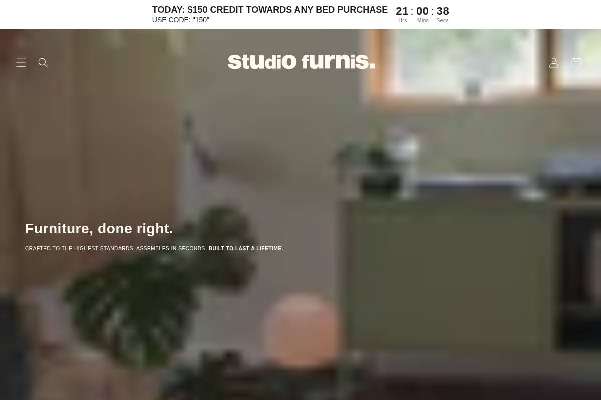 studiofurnis.com homepage screenshot