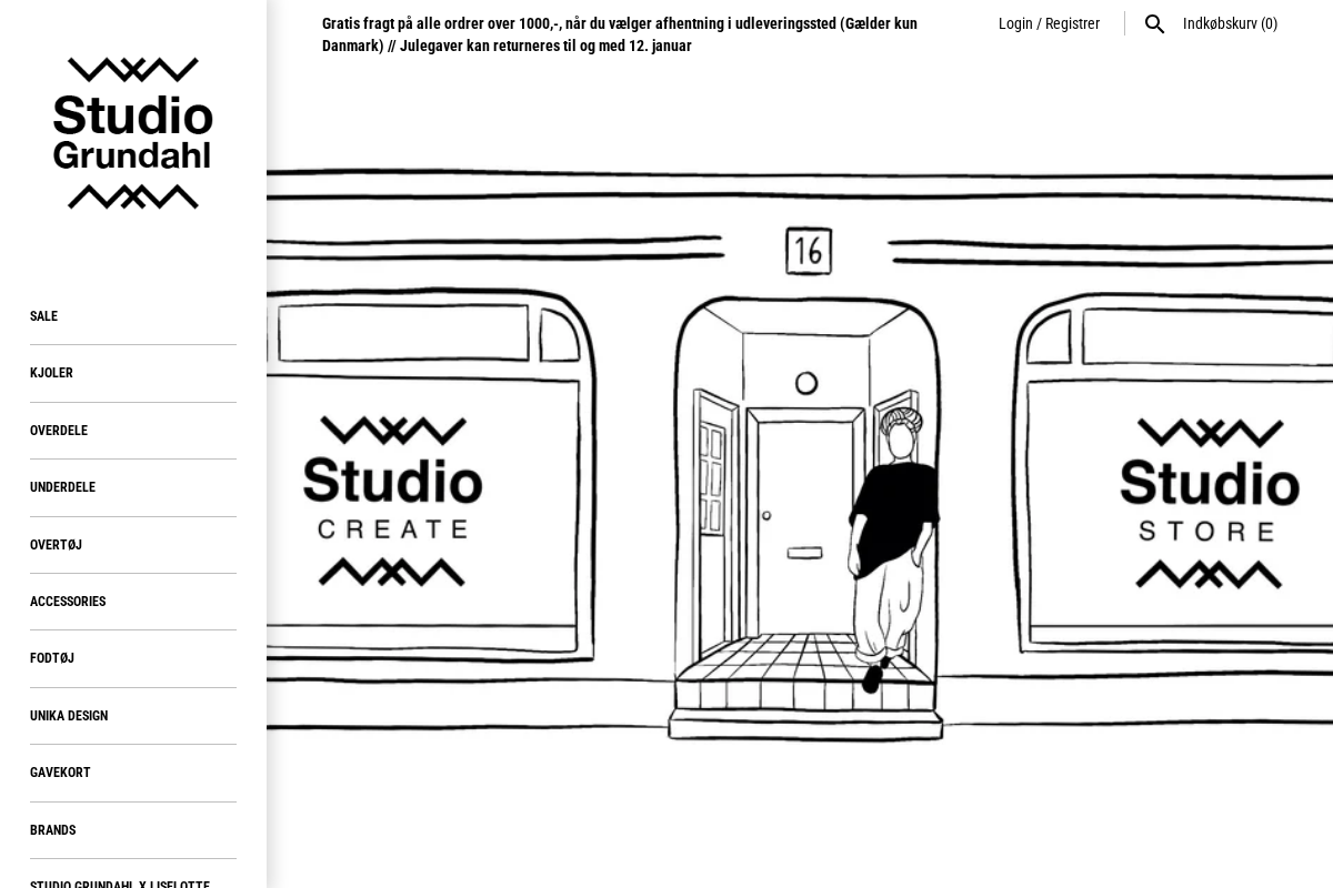 Studiogrundahl homepage screenshot