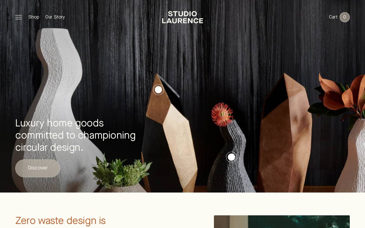 studiolaurence.com homepage screenshot