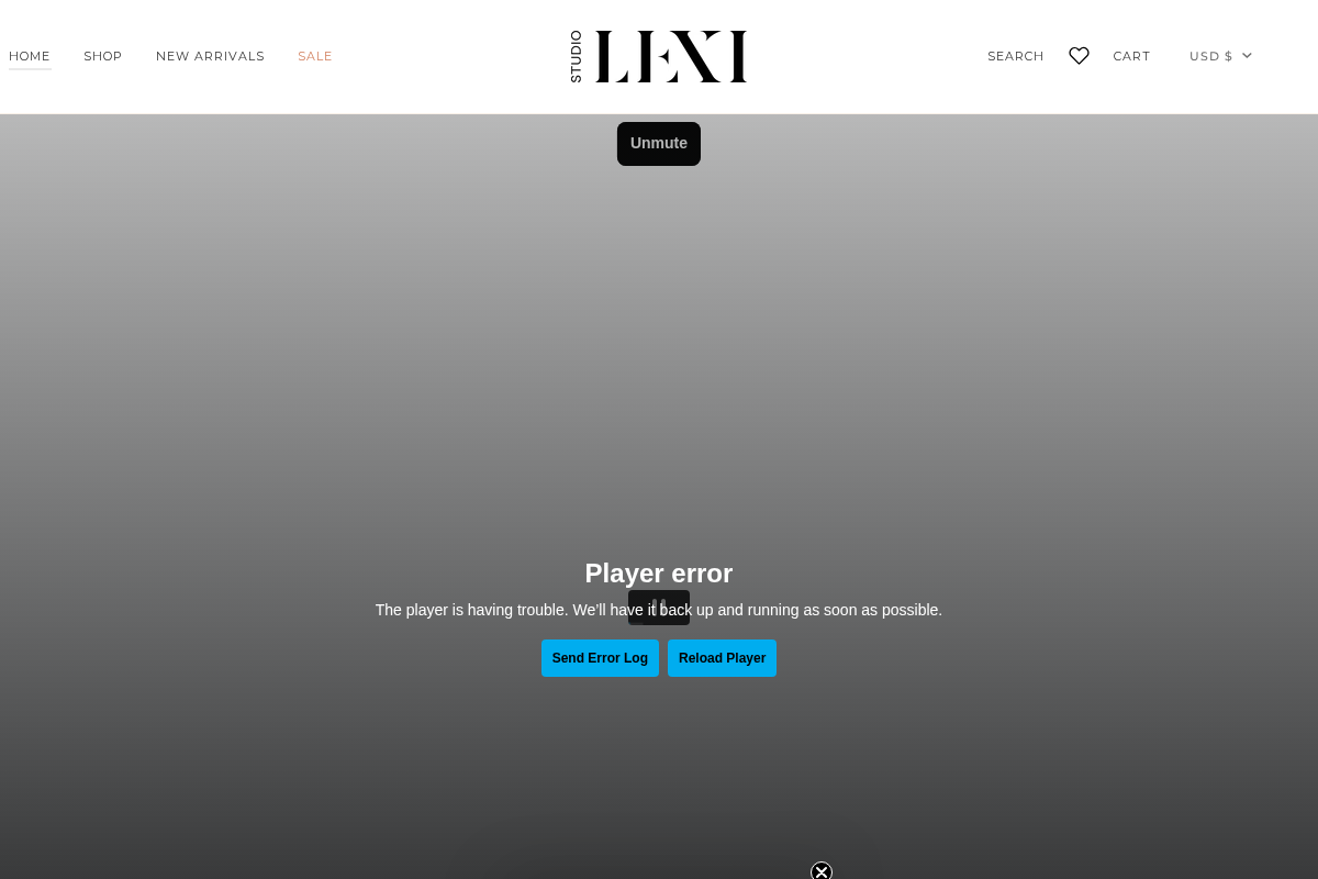 Studio Lexi homepage screenshot