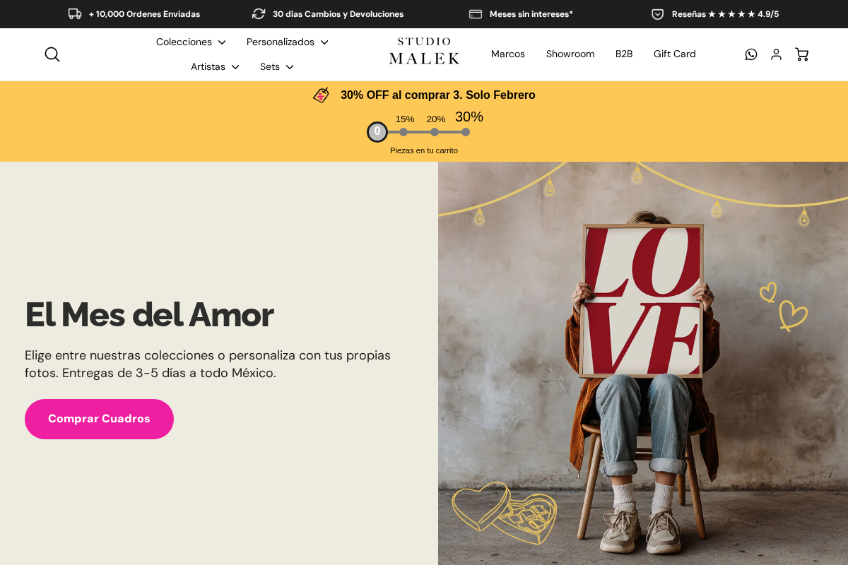 Studio Malek homepage screenshot