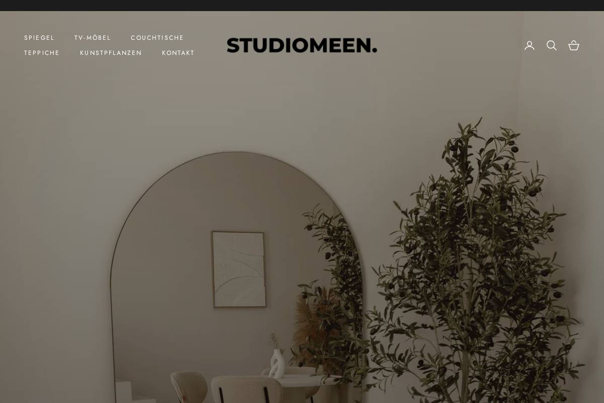 Studiomeen homepage screenshot