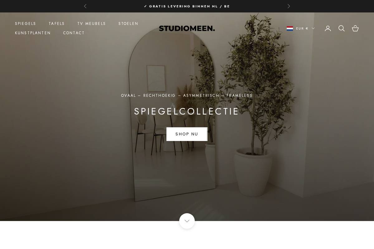 Studiomeen homepage screenshot