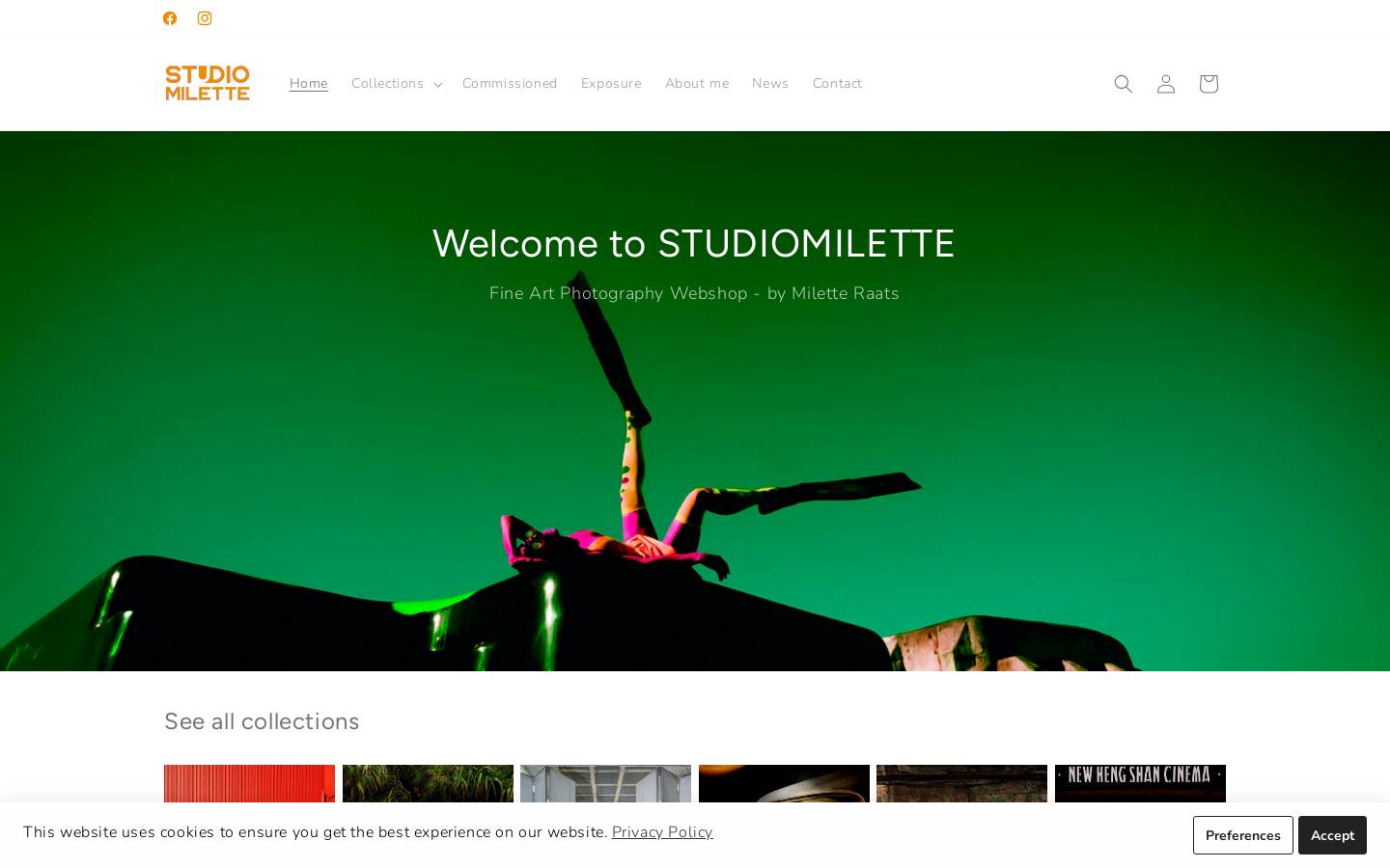studiomilette.nl homepage screenshot