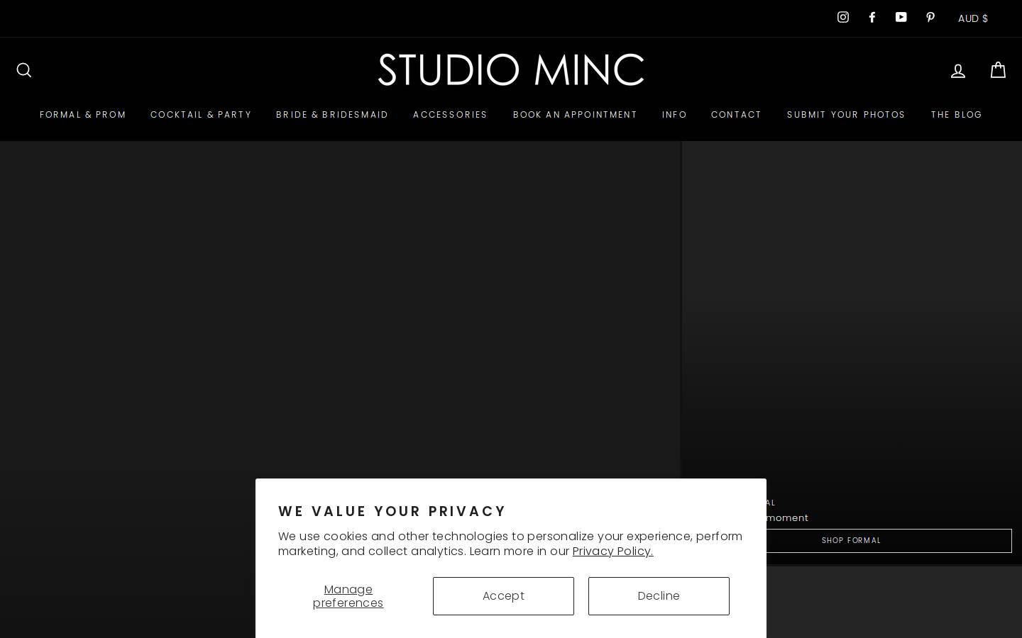 studiominc.com.au homepage screenshot