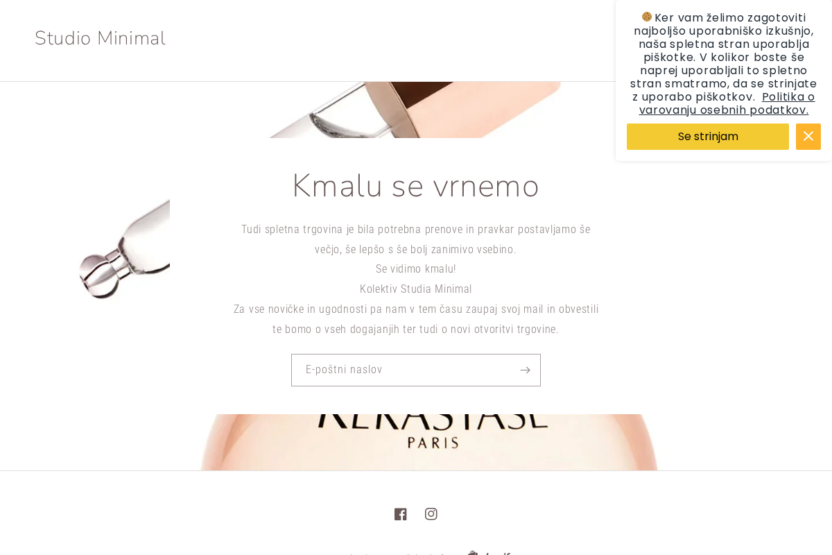 studiominimal.shop homepage screenshot