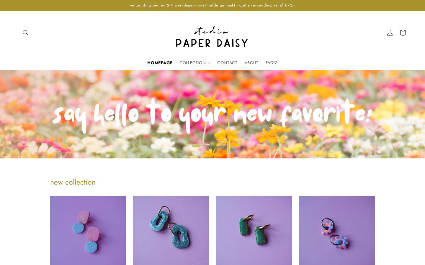 studiopaperdaisy.nl homepage screenshot