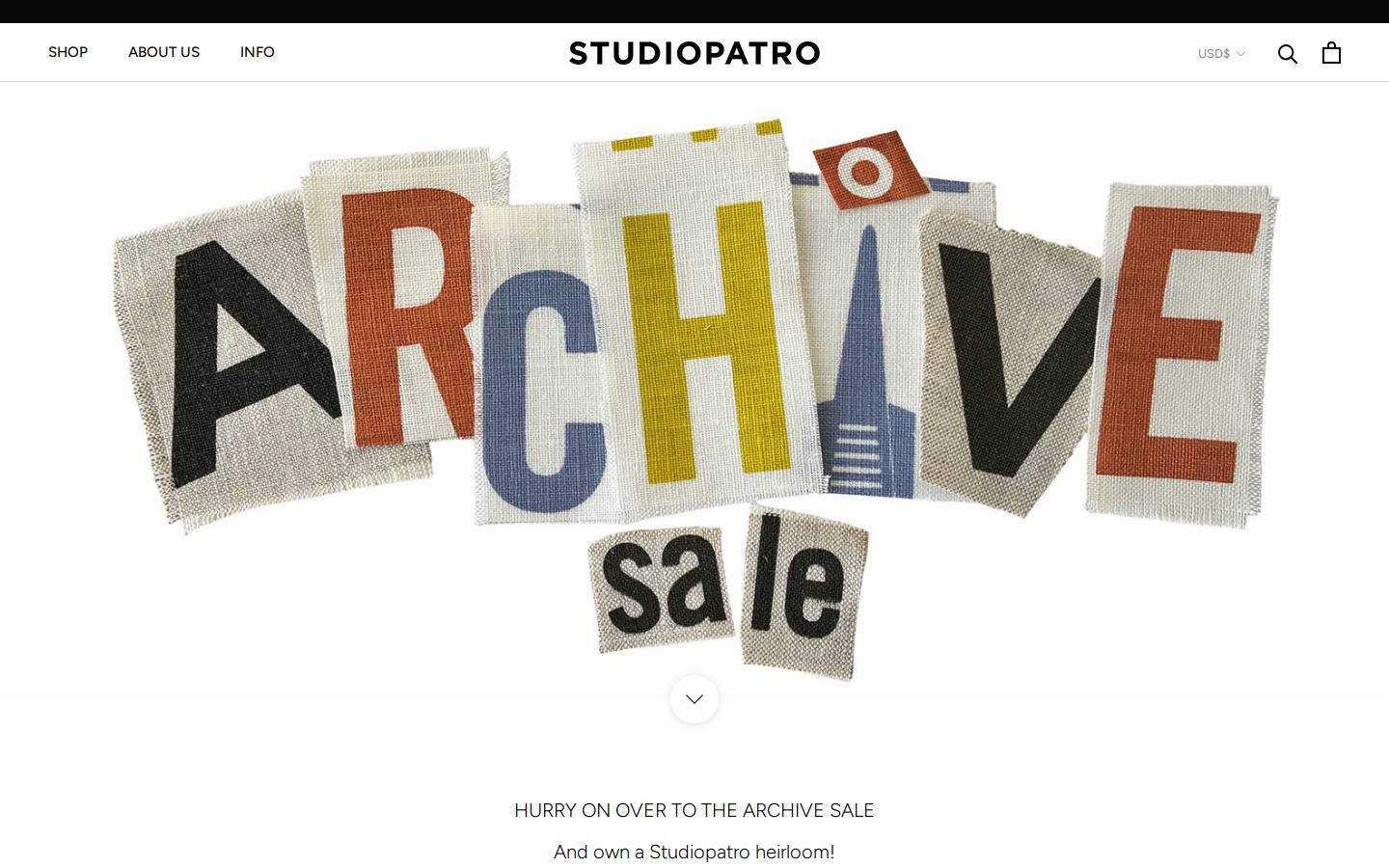 studiopatro.com homepage screenshot