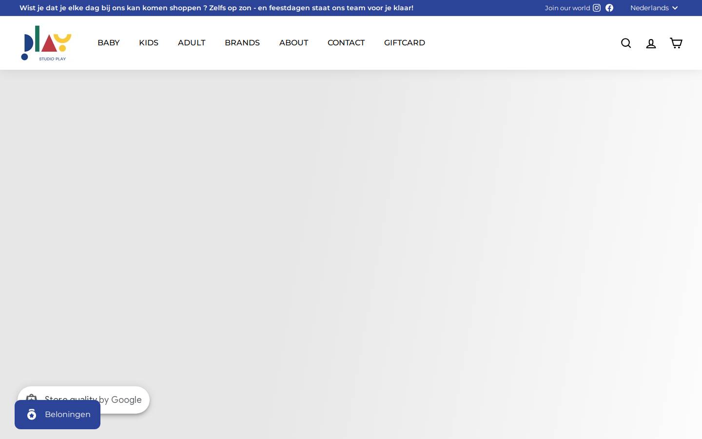 studioplay.be homepage screenshot