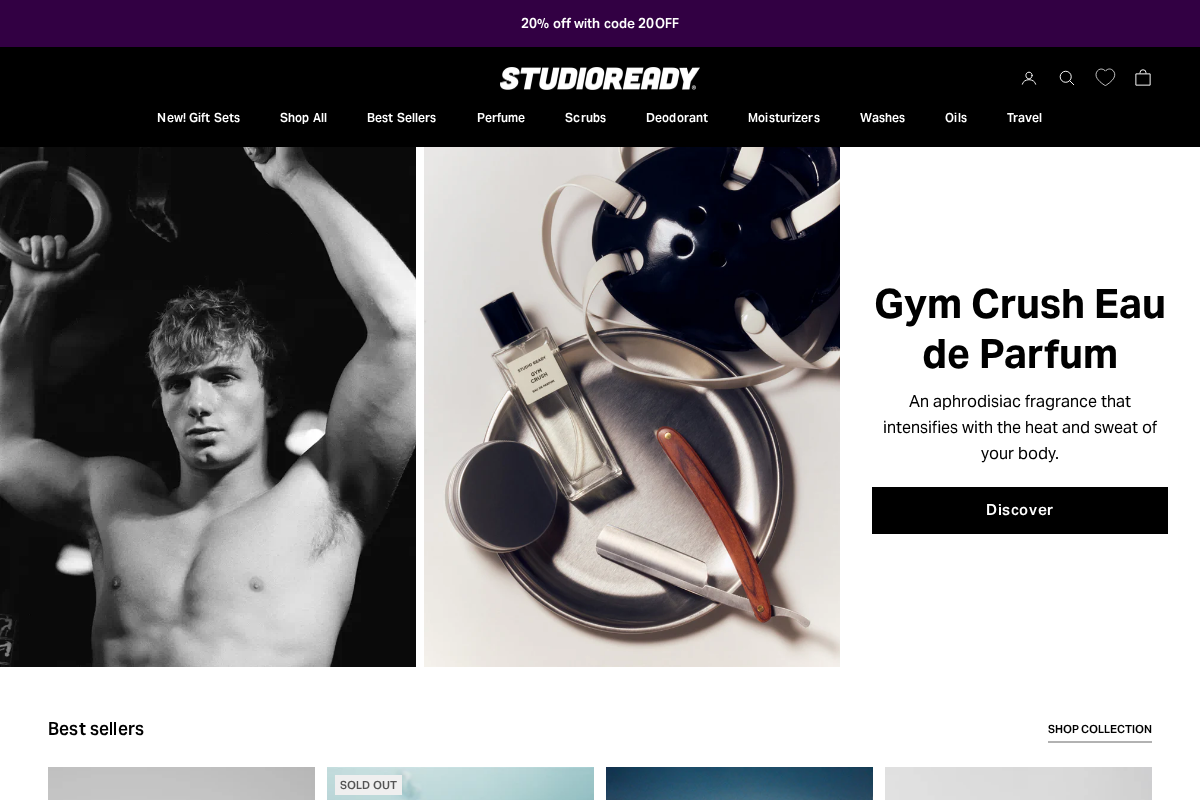 Studio Ready homepage screenshot