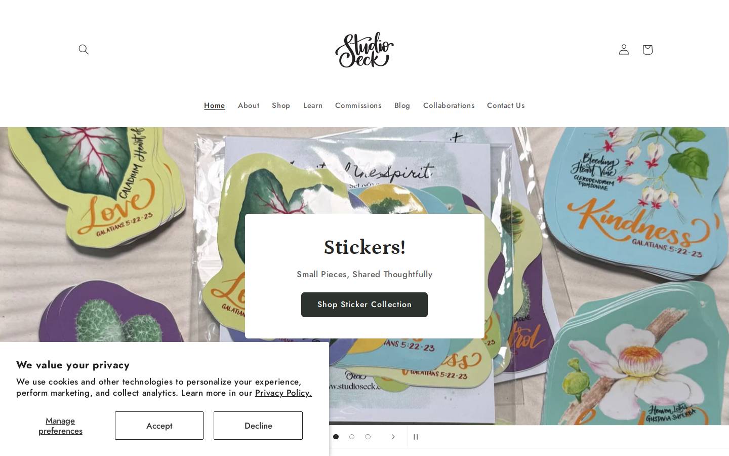 studioseck.com homepage screenshot