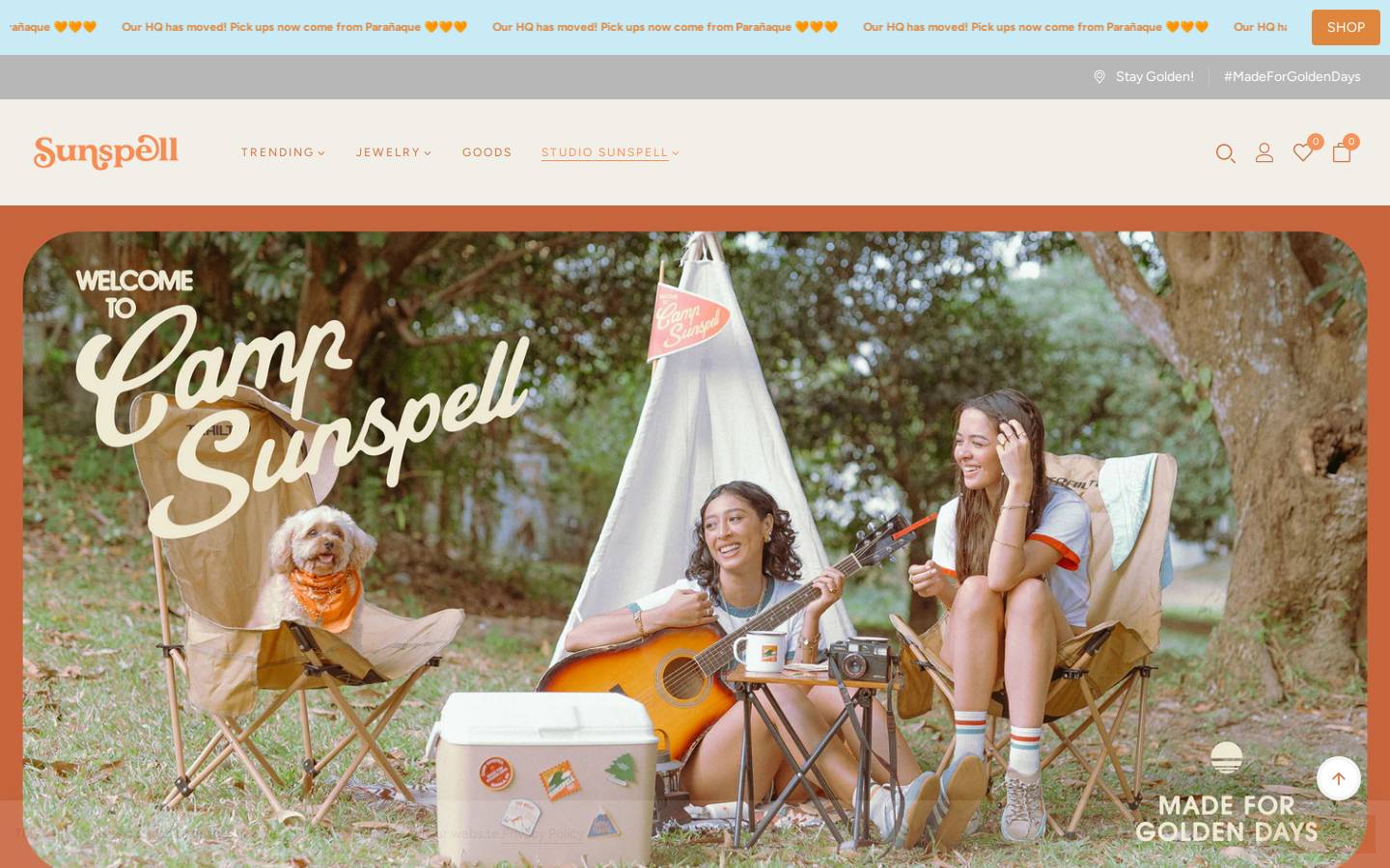 studiosunspell.com homepage screenshot