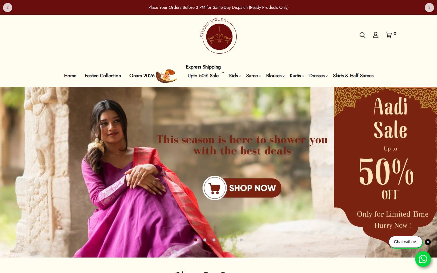 studiovirupa.com homepage screenshot