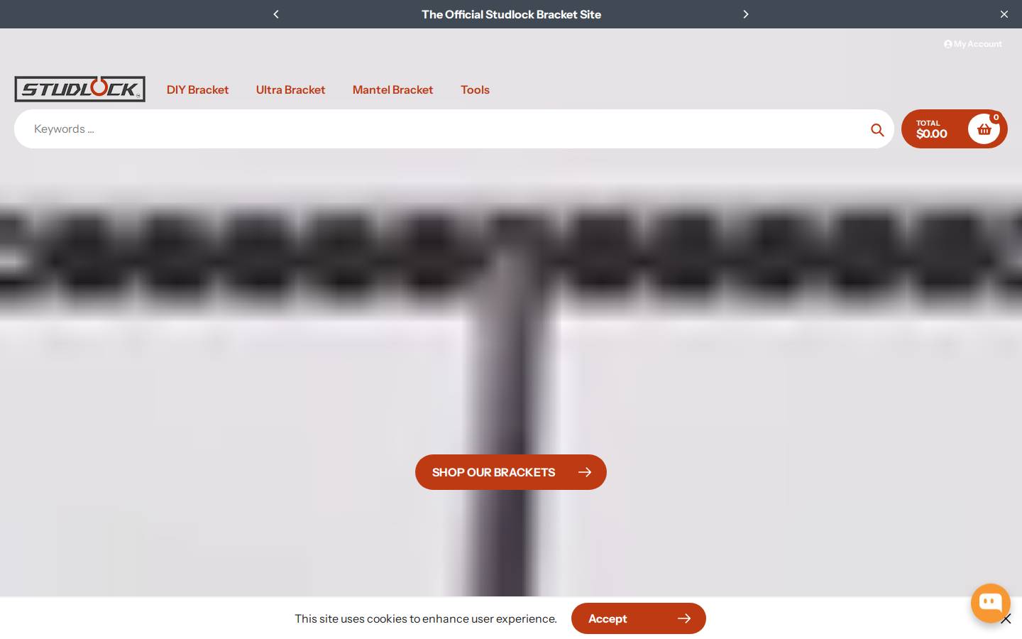 studlockbracket.com homepage screenshot