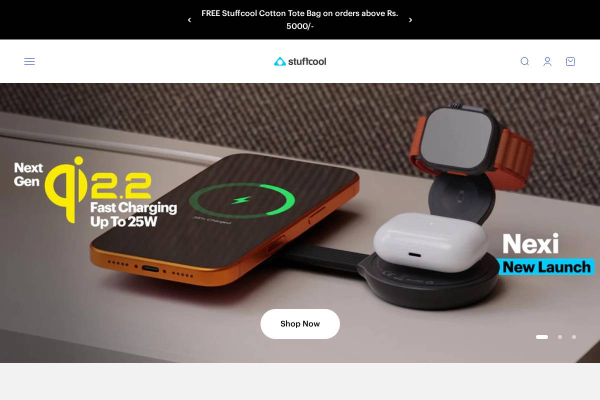 stuffcool.com homepage screenshot