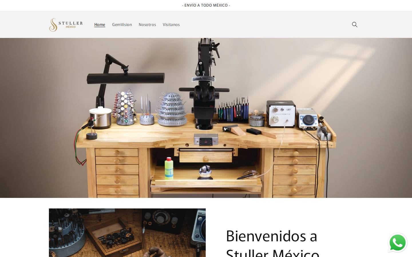 Stuller homepage screenshot