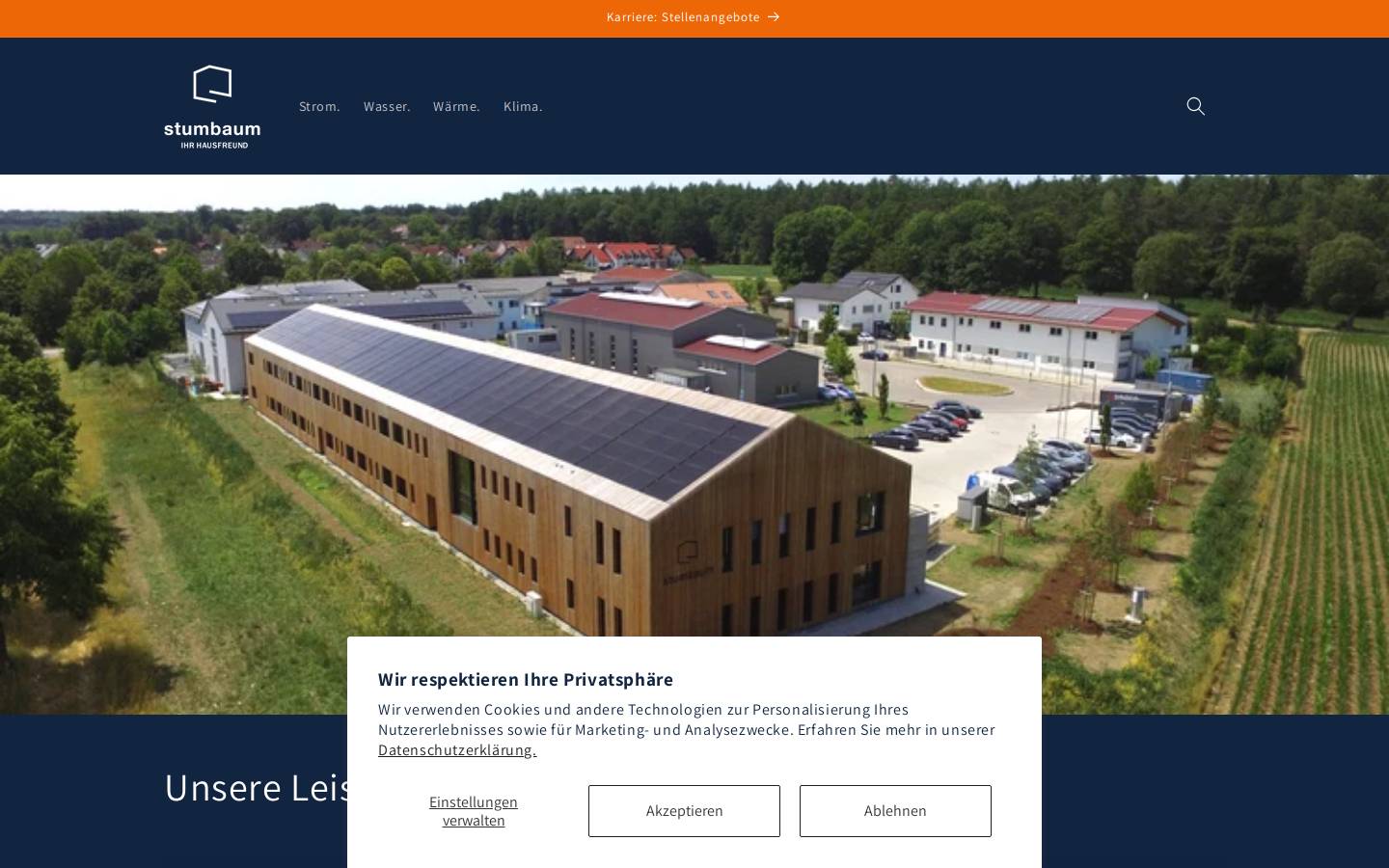 stumbaum.de homepage screenshot