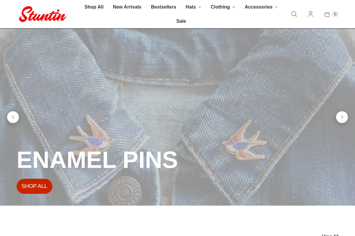 Stuntin Goods homepage screenshot