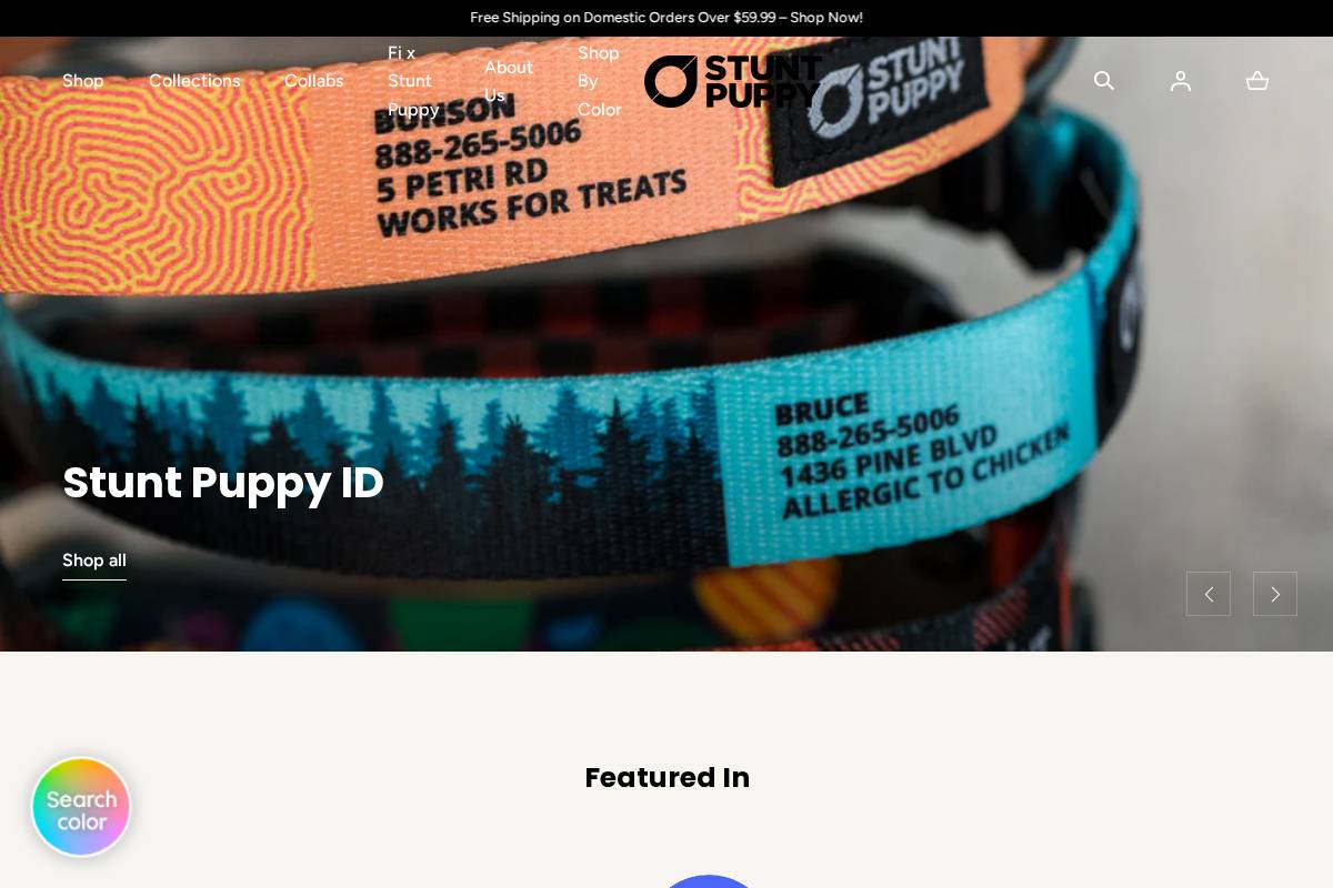 stuntpuppy.com homepage screenshot