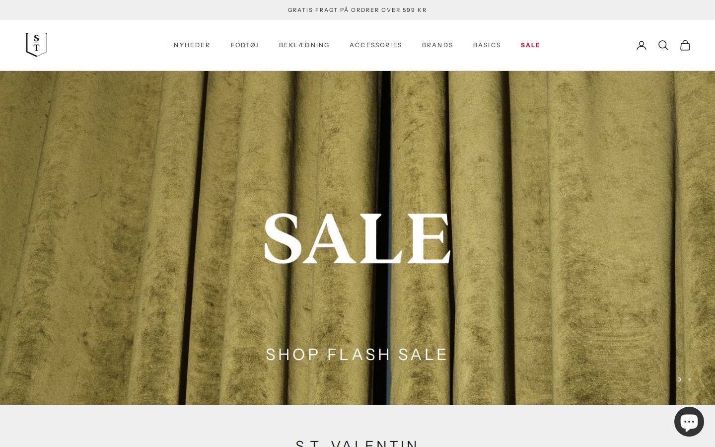 S.T. VALENTIN homepage screenshot