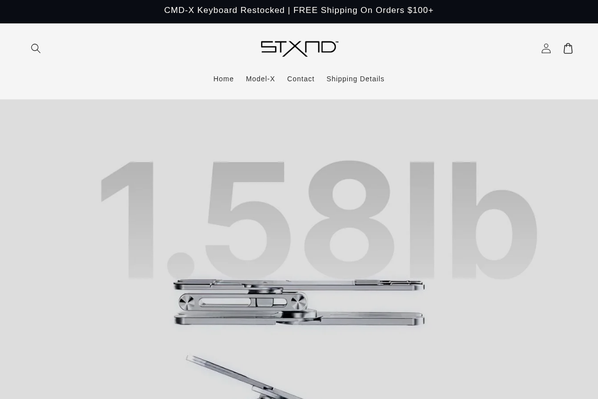 Stxnd homepage screenshot