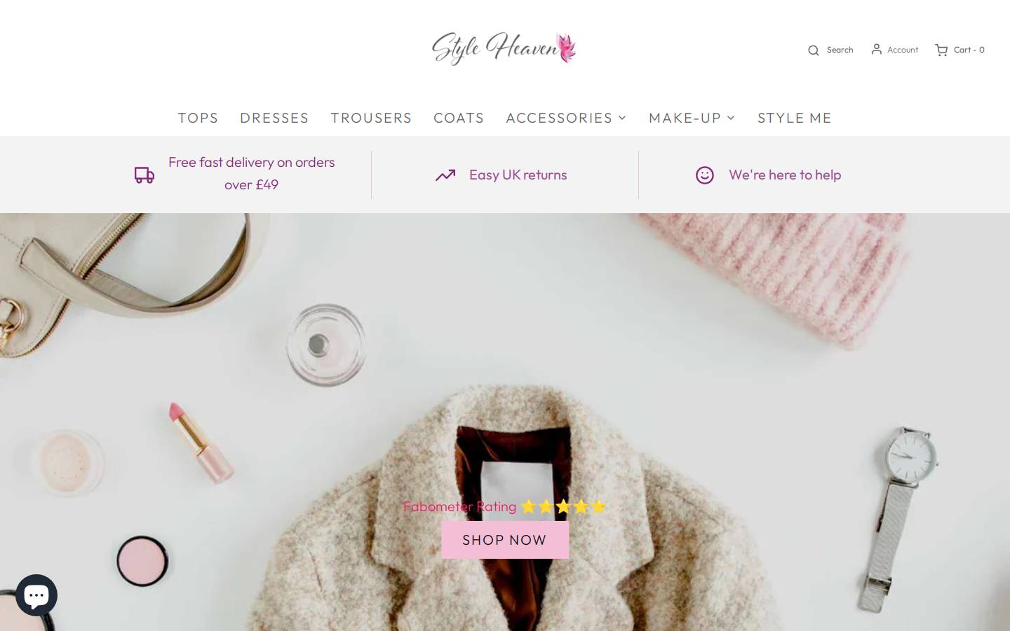style-heaven.co.uk homepage screenshot