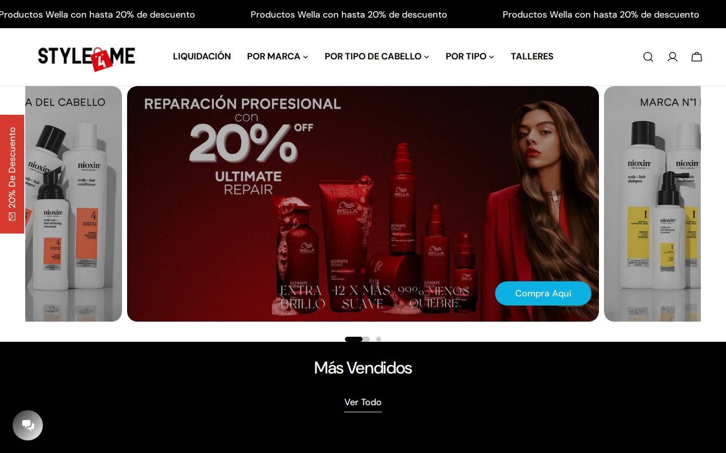 style4me.com.mx homepage screenshot