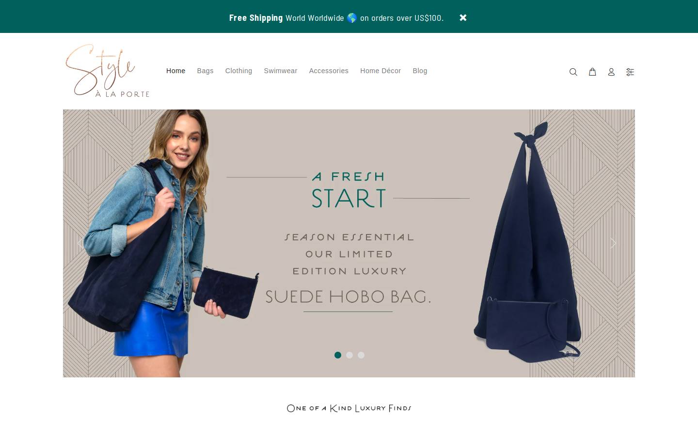 stylealaporte.com homepage screenshot