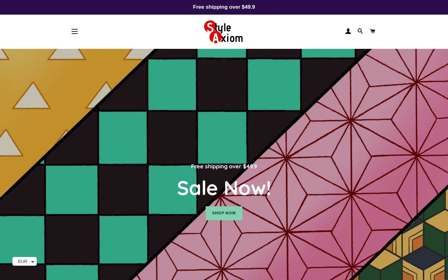 styleaxiom.com homepage screenshot