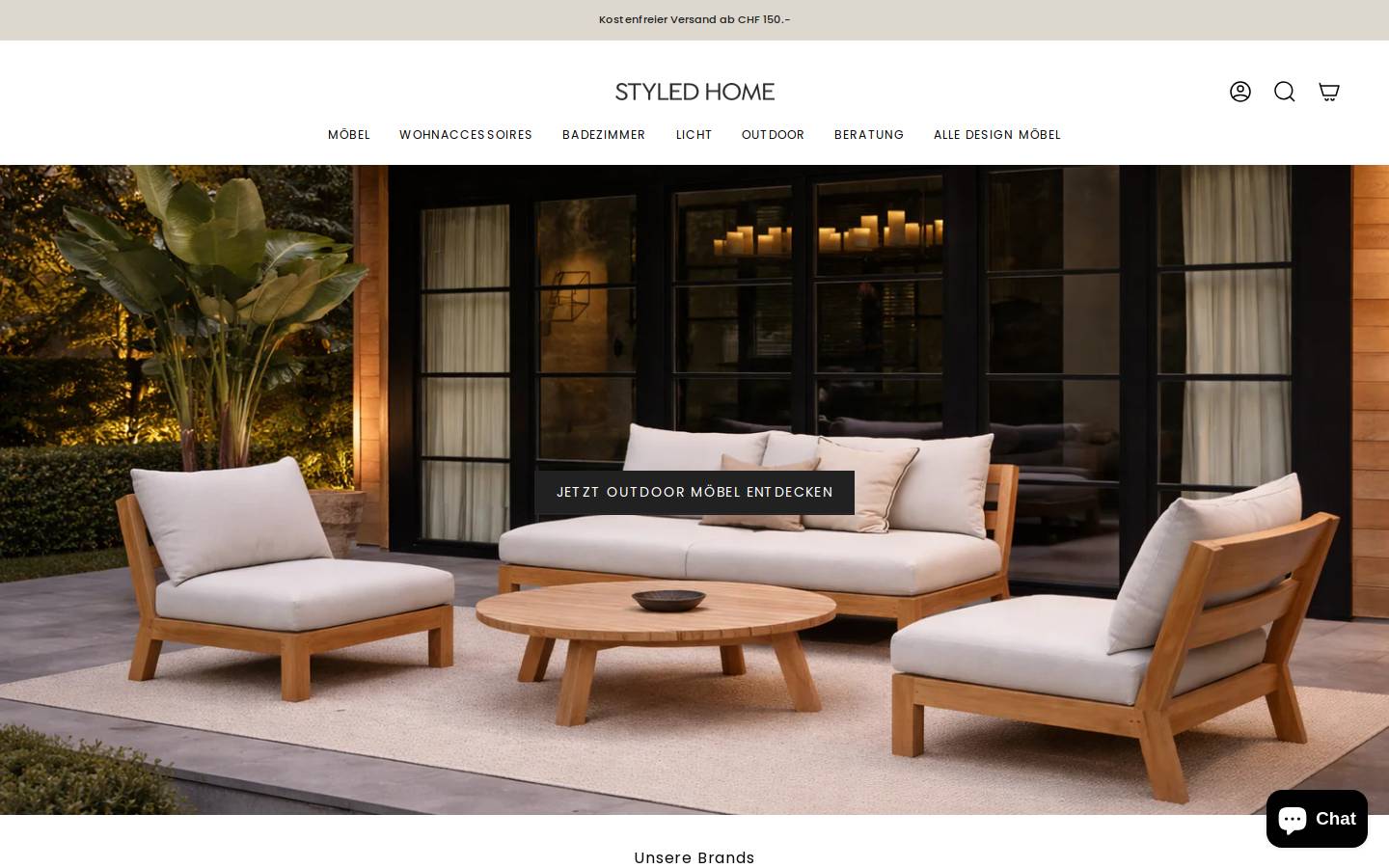 Styledhome homepage screenshot