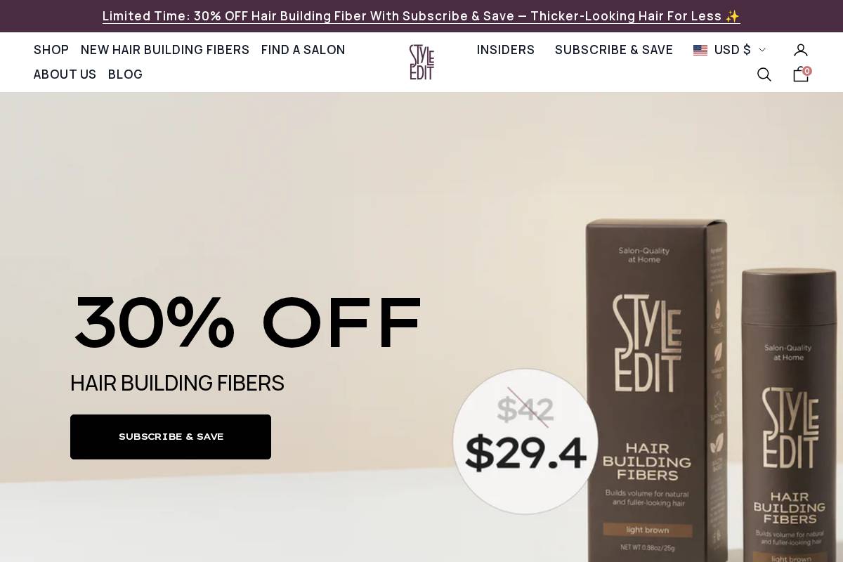 styleedit.com homepage screenshot