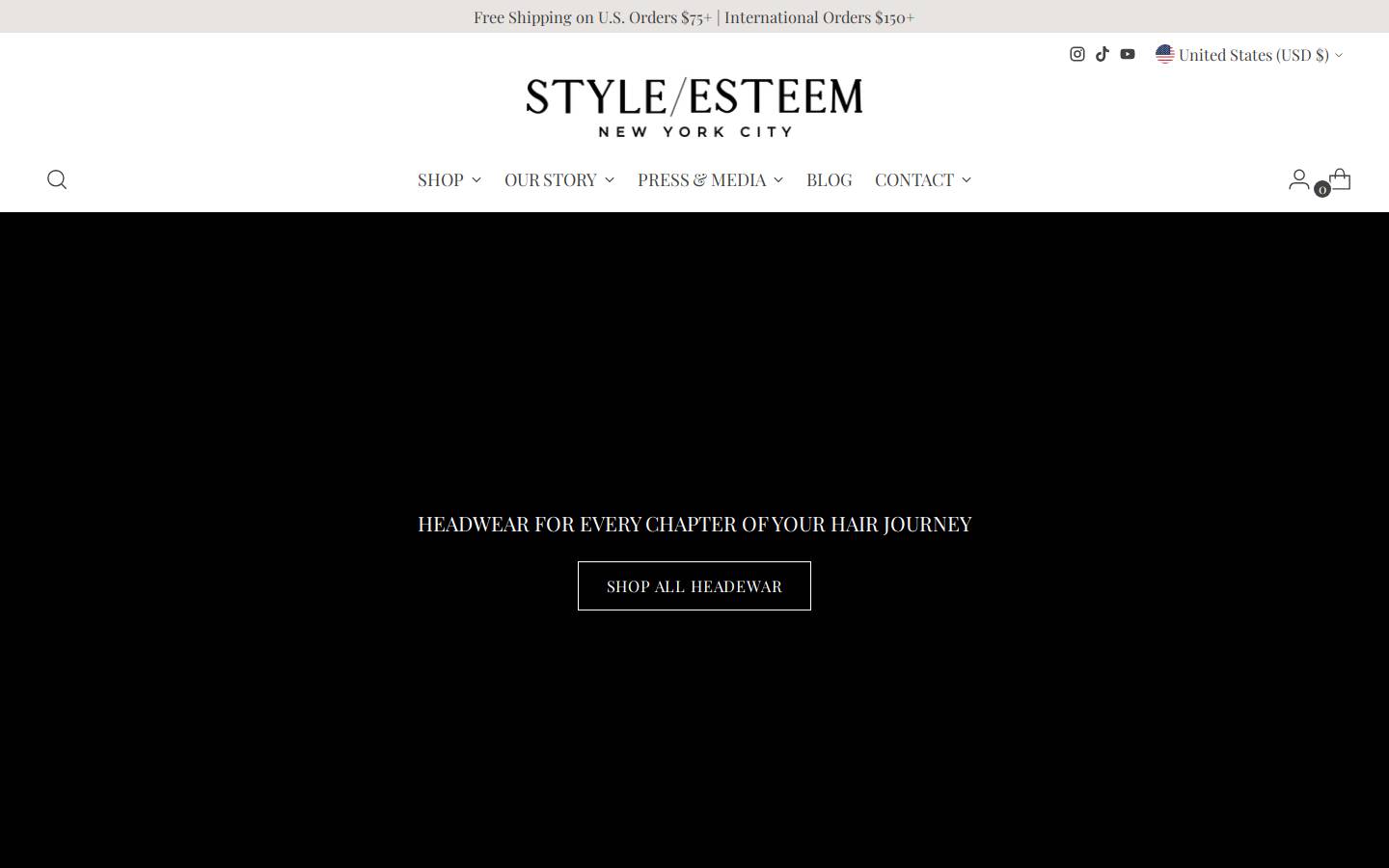 styleesteem.com homepage screenshot