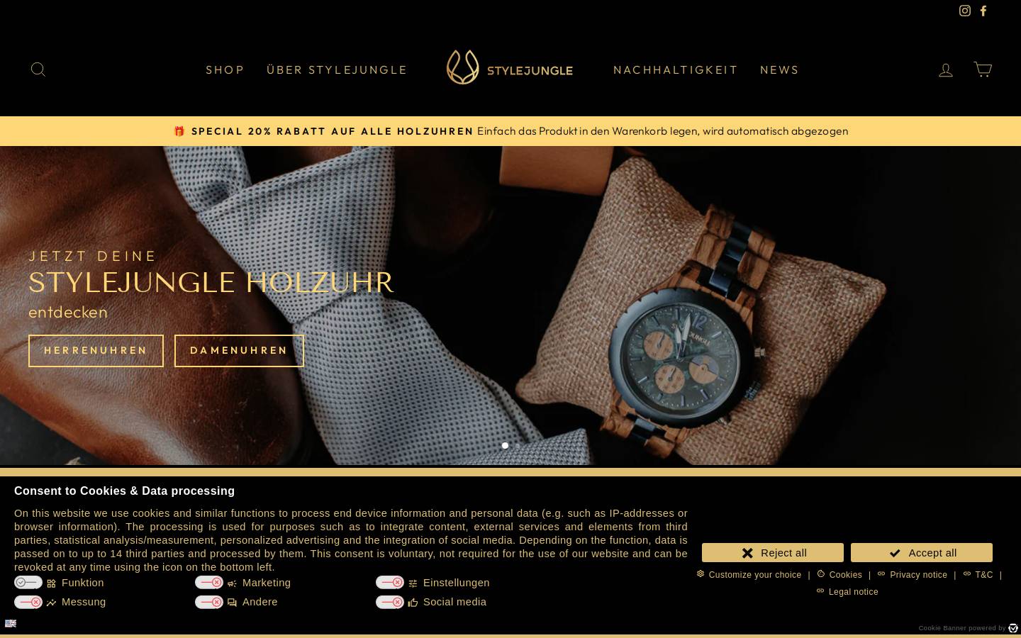 stylejungle.de homepage screenshot