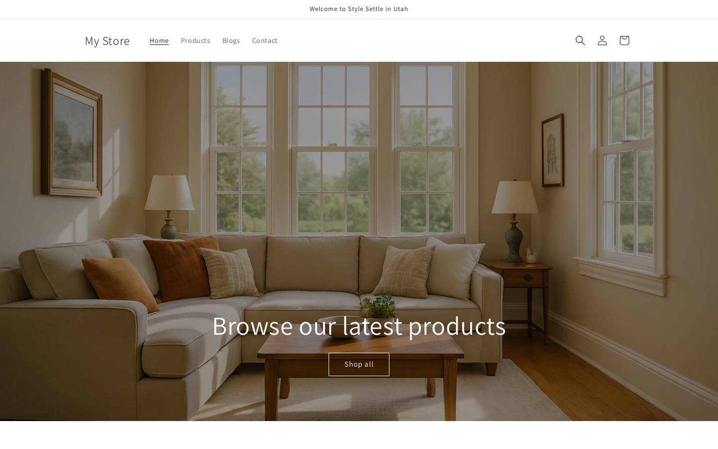 stylesettle.com homepage screenshot