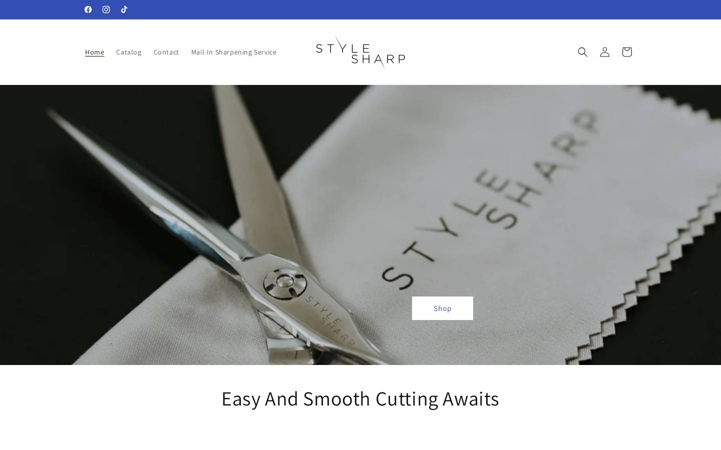 stylesharpshears.com homepage screenshot