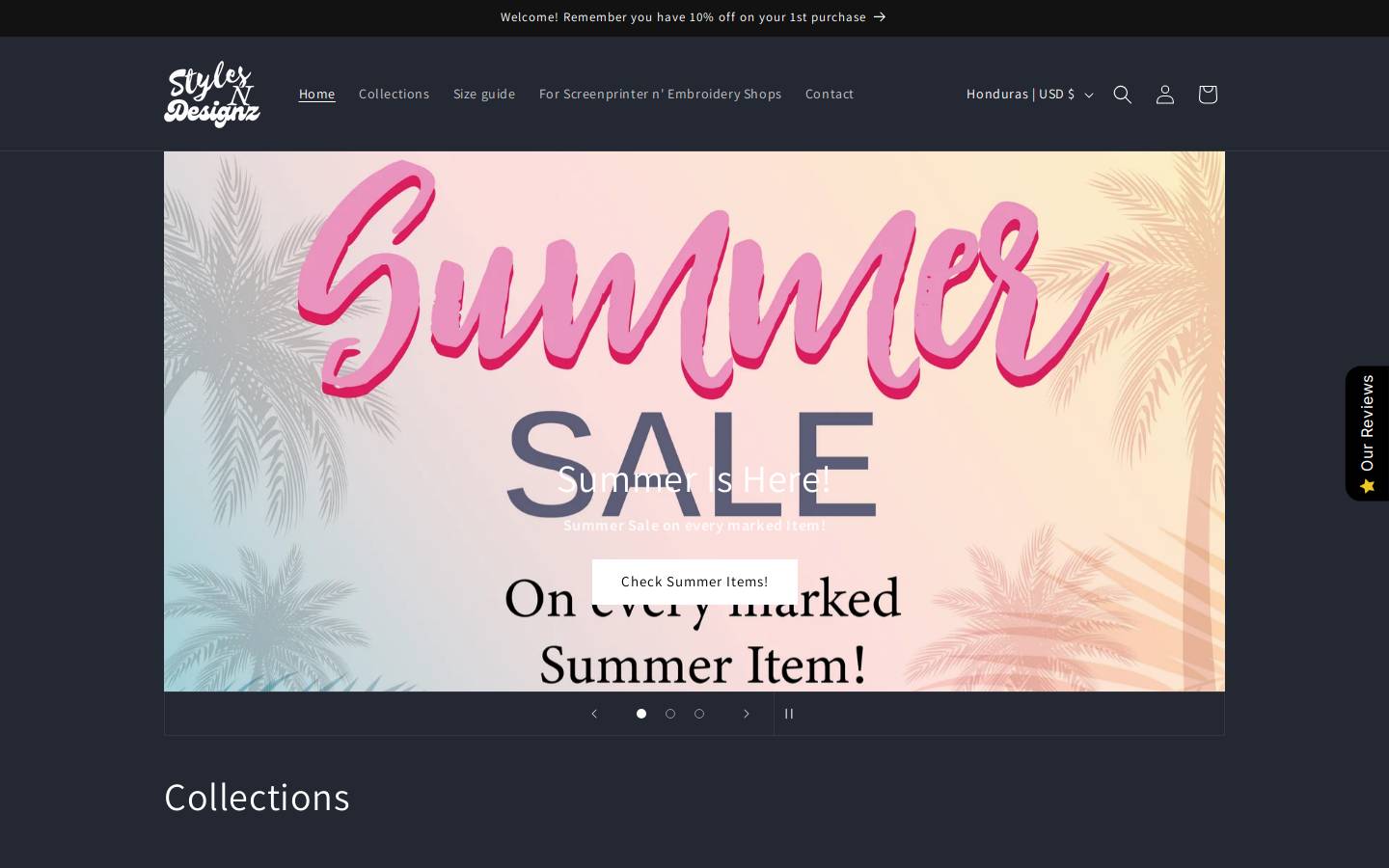 stylesndesignz.com homepage screenshot