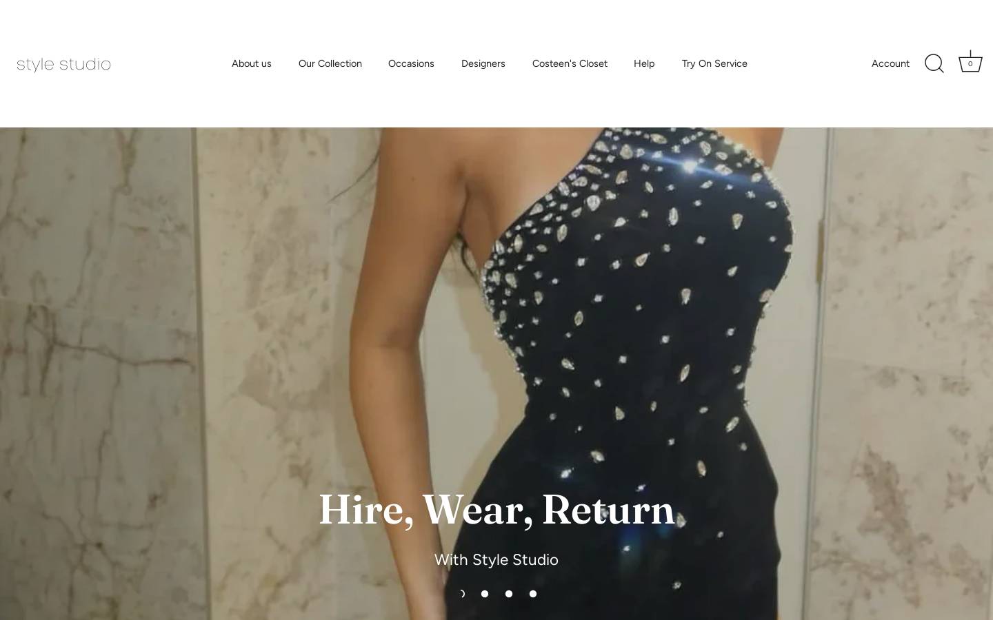 stylestudiodresshire.com.au homepage screenshot