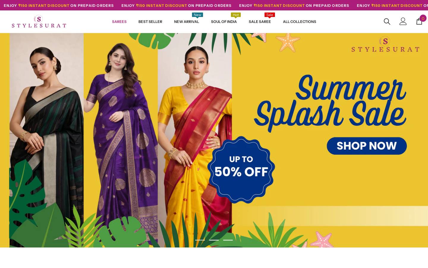 stylesurat.in homepage screenshot