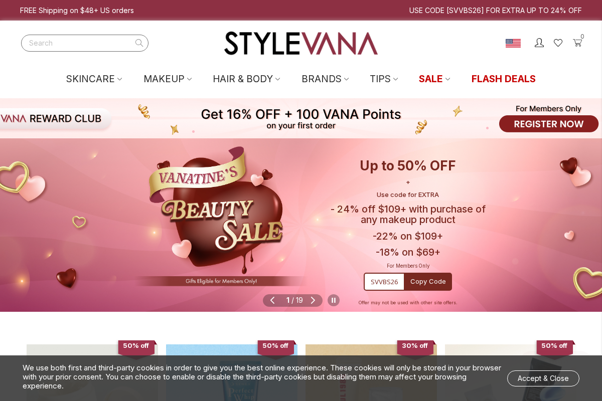 STYLEVANA homepage screenshot