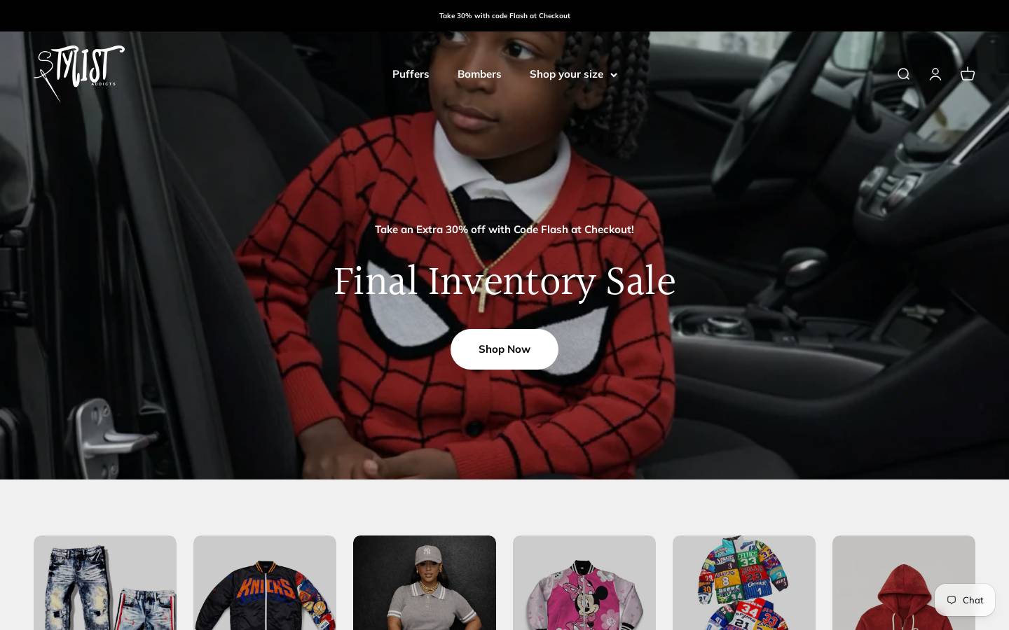stylistaddicts.com homepage screenshot
