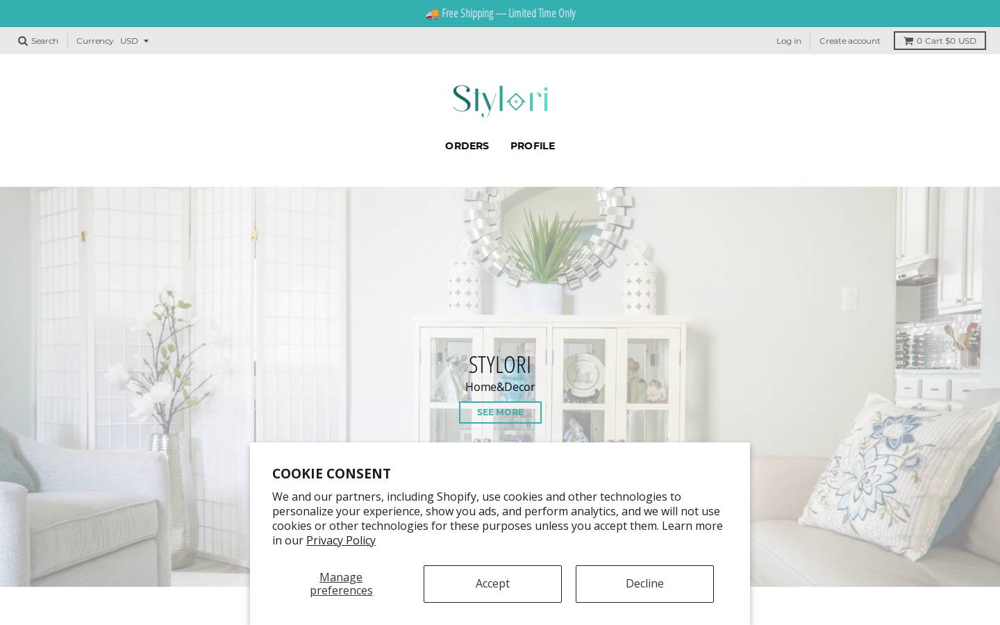 styloribrand.store homepage screenshot