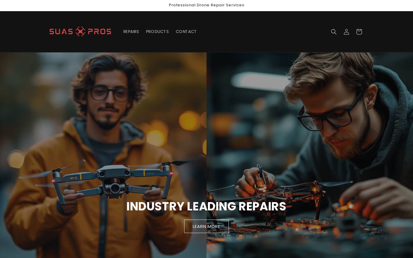 suaspros.com homepage screenshot
