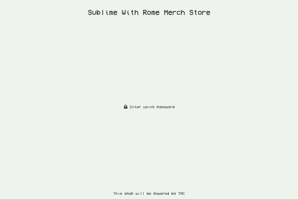 sublimewithromestore.com homepage screenshot