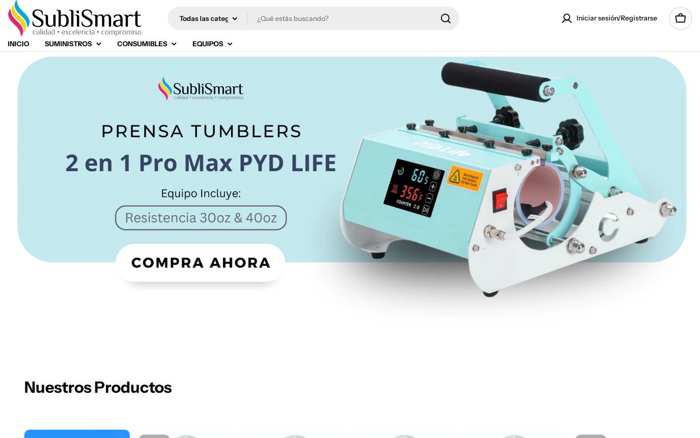 sublismart.com homepage screenshot