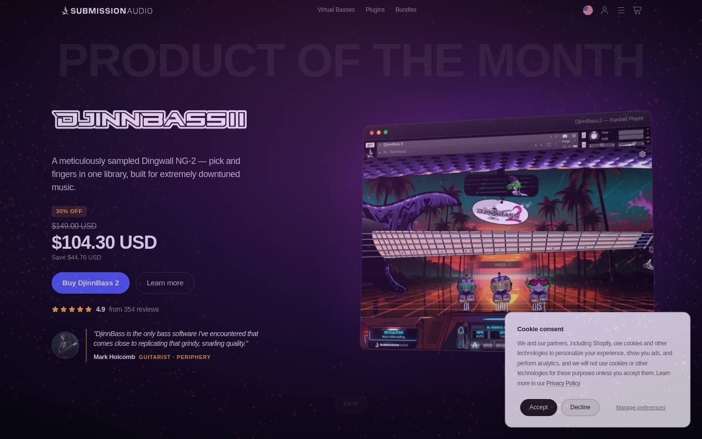 submissionaudio.com homepage screenshot