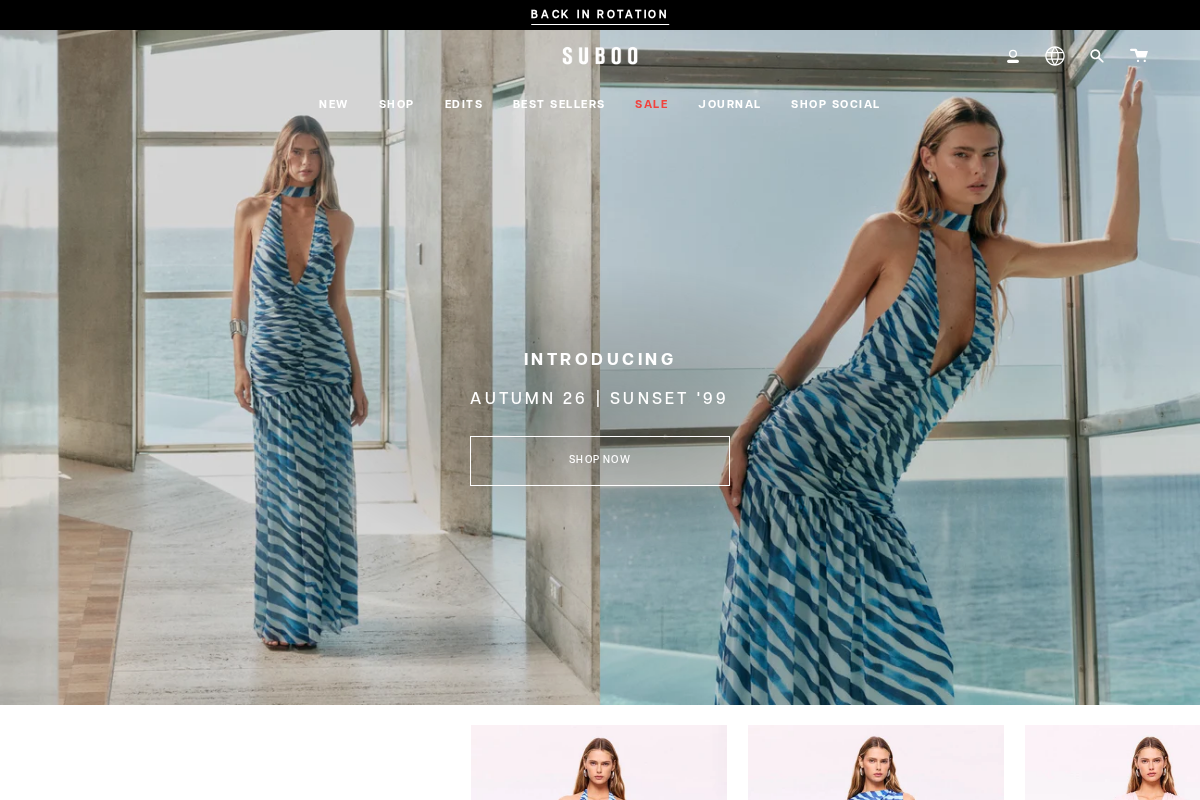 Suboo homepage screenshot