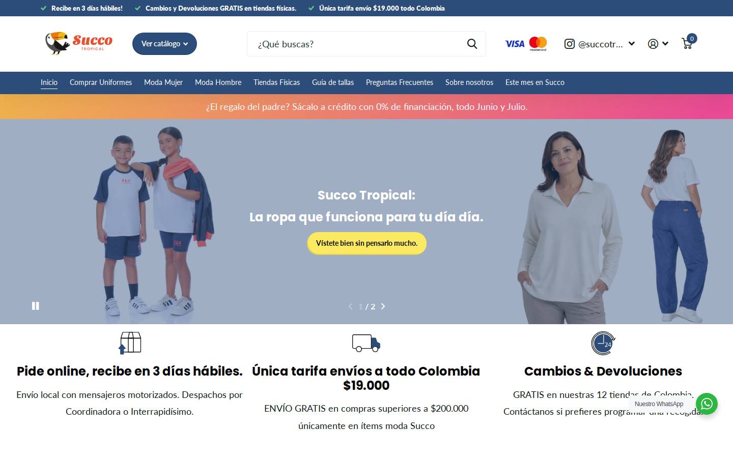 succotropical.com homepage screenshot